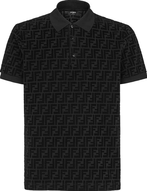 fendi facets black|Fendi polo shirts.